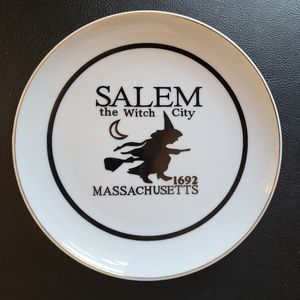 Salem the Witch City decorative china